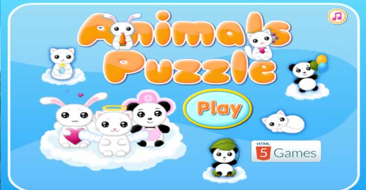 eğitici oyunlar animals puzzle hafıza geliştirici oyun